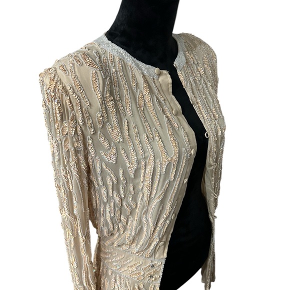 Oleg Cassini Jackets & Blazers - Vintage Oleg Cassini Beaded Jacket - Size 8
